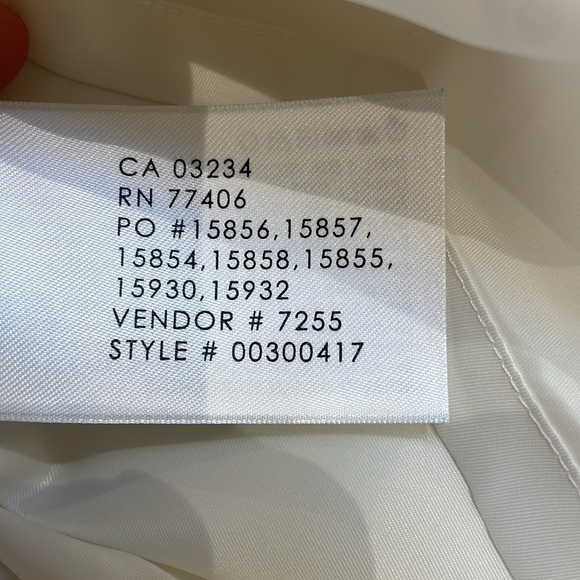 Club Monaco silk cream beige off white mini skirt textured pattern pockets sz 6 - Picture 13 of 14